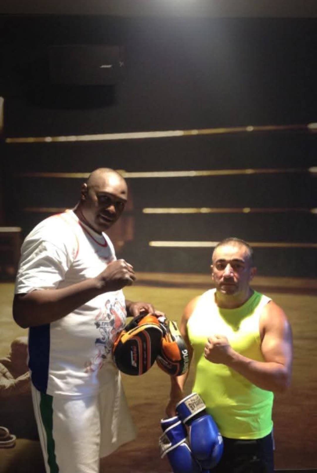 Fernando González Cruz entrenando con Pedro Carrión en Berlín